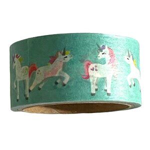 Blue Unicorn Washi Tape Papercraft Scrapbook Planner School Decorative Tape u